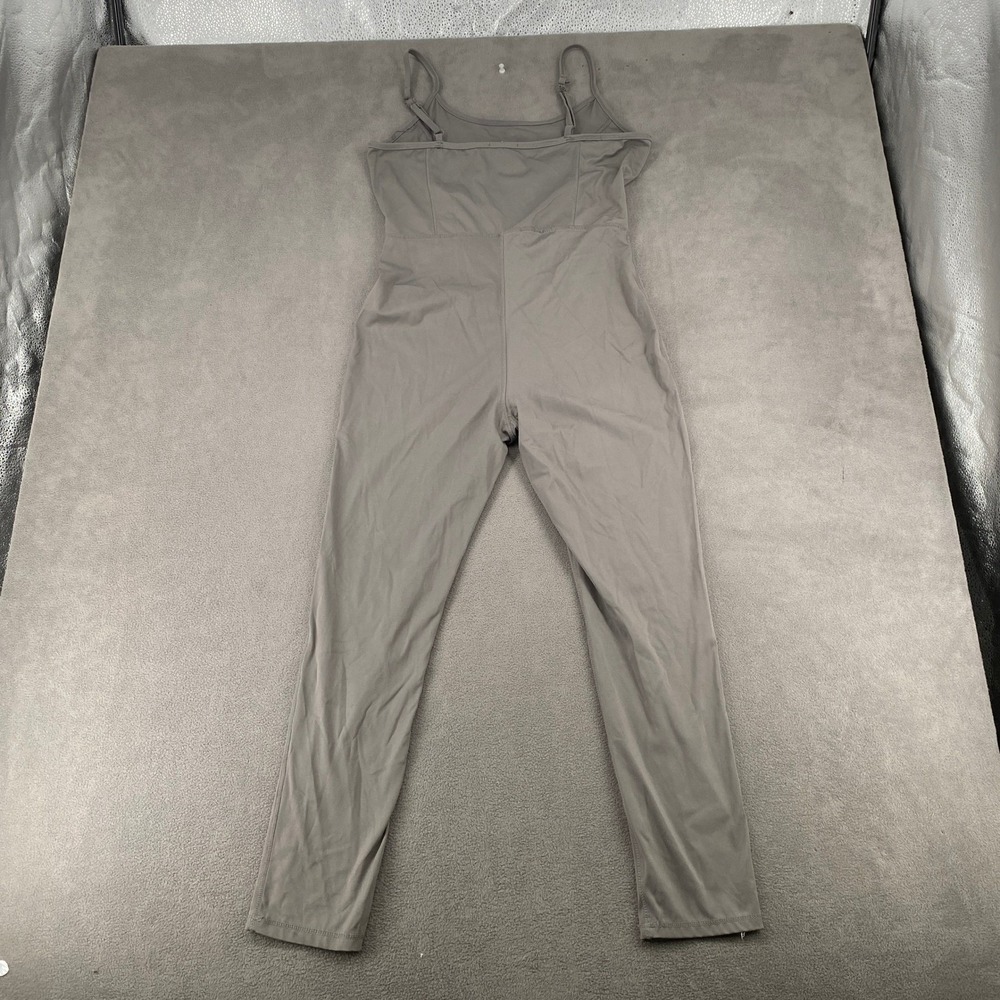 Better Together Taupe Grey Cami Jumpsuit XL Adjustable Straps DK5504 Activewear - Picture 8 of 10